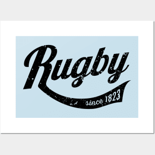 Cool rugby logo type Posters and Art